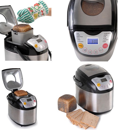 אופה לחם אוטומטי נירוסטה מוברשת morphy richards